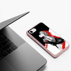 Чехол iPhone 7/8 матовый Asuka Langley Evangelion, цвет: 3D-светло-розовый — фото 2