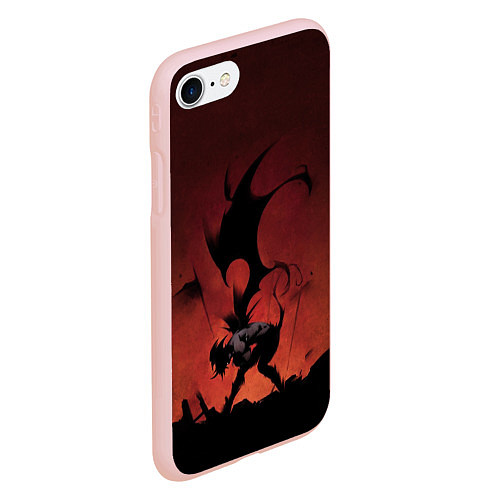 Чехол iPhone 7/8 матовый Asta demon / 3D-Светло-розовый – фото 2