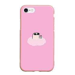 Чехол iPhone 7/8 матовый Мем, цвет: 3D-светло-розовый