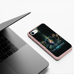 Чехол iPhone 7/8 матовый Экспансия, цвет: 3D-светло-розовый — фото 2