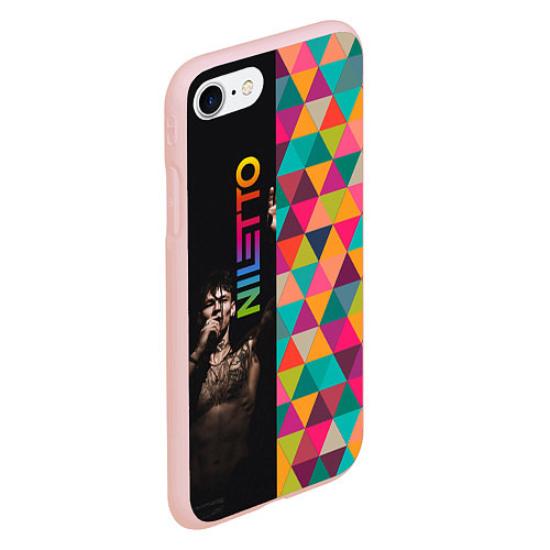 Чехол iPhone 7/8 матовый NILETTO / 3D-Светло-розовый – фото 2