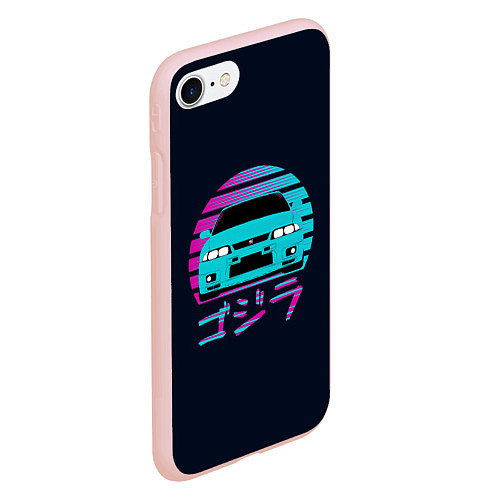 Чехол iPhone 7/8 матовый Skyline R33 / 3D-Светло-розовый – фото 2