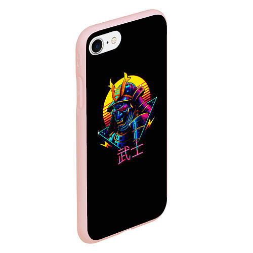 Чехол iPhone 7/8 матовый Cyber Samurai / 3D-Светло-розовый – фото 2