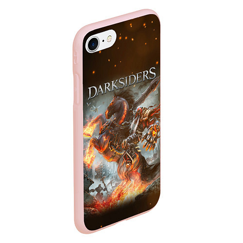 Чехол iPhone 7/8 матовый Darksiders Z / 3D-Светло-розовый – фото 2