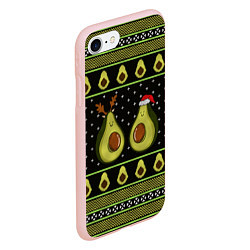 Чехол iPhone 7/8 матовый Avo christmas, цвет: 3D-светло-розовый — фото 2