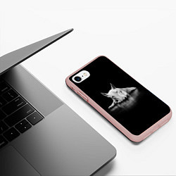 Чехол iPhone 7/8 матовый Puppy, цвет: 3D-светло-розовый — фото 2