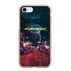 Чехол iPhone 7/8 матовый Cyberpunk 2077