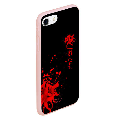 Чехол iPhone 7/8 матовый Tokyo Ghoul / 3D-Светло-розовый – фото 2