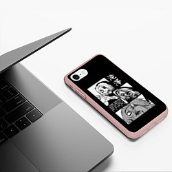Чехол iPhone 7/8 матовый Сейдо, цвет: 3D-светло-розовый — фото 2