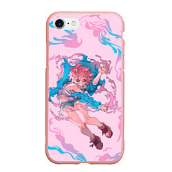 Чехол iPhone 7/8 матовый Ashido Mina, цвет: 3D-светло-розовый
