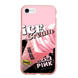 Чехол iPhone 7/8 матовый BLACKPINK ICE CREAM