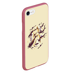 Чехол iPhone 7/8 матовый Унесённые призраками, цвет: 3D-малиновый — фото 2