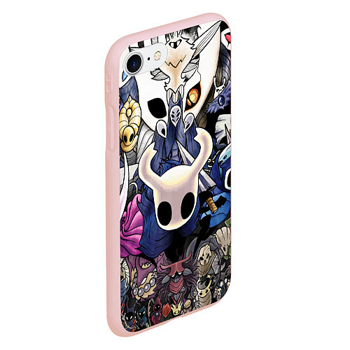 Чехол iPhone 7/8 матовый HOLLOW KNIGHT / 3D-Светло-розовый – фото 2