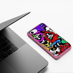 Чехол iPhone 7/8 матовый Play, цвет: 3D-малиновый — фото 2