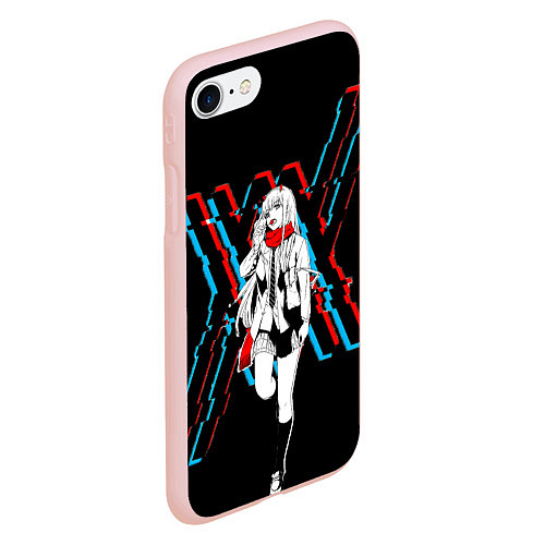 Чехол iPhone 7/8 матовый Любимый во Франксе: XX / 3D-Светло-розовый – фото 2
