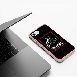 Чехол iPhone 7/8 матовый Echo, цвет: 3D-светло-розовый — фото 2