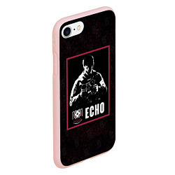 Чехол iPhone 7/8 матовый Echo, цвет: 3D-светло-розовый — фото 2
