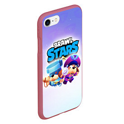 Чехол iPhone 7/8 матовый Генерал Гавс - Brawl Stars, цвет: 3D-малиновый — фото 2