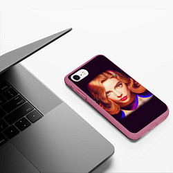 Чехол iPhone 7/8 матовый Ход Королевы, цвет: 3D-малиновый — фото 2