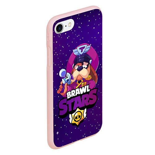 Чехол iPhone 7/8 матовый Brawl Stars - Генерал Гавс / 3D-Светло-розовый – фото 2
