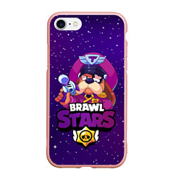 Чехол iPhone 7/8 матовый Brawl Stars - Генерал Гавс, цвет: 3D-светло-розовый