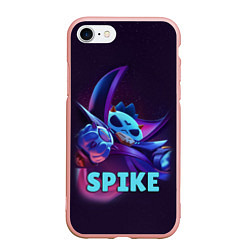 Чехол iPhone 7/8 матовый Темный Лорд Спайк Brawl Stars, цвет: 3D-светло-розовый