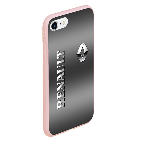 Чехол iPhone 7/8 матовый RENAULT / 3D-Светло-розовый – фото 2
