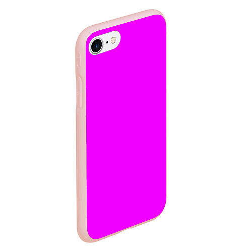 Чехол iPhone 7/8 матовый Маджента без рисунка / 3D-Светло-розовый – фото 2