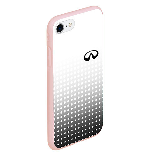 Чехол iPhone 7/8 матовый Infiniti / 3D-Светло-розовый – фото 2