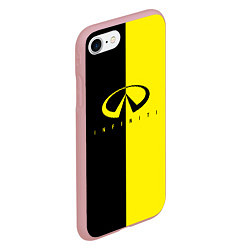 Чехол iPhone 7/8 матовый INFINITI logo, цвет: 3D-баблгам — фото 2
