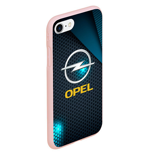 Чехол iPhone 7/8 матовый OPEL ОПЕЛЬ / 3D-Светло-розовый – фото 2