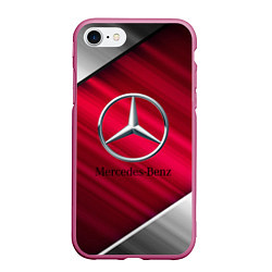 Чехол iPhone 7/8 матовый MERCEDES BENZ S, цвет: 3D-малиновый