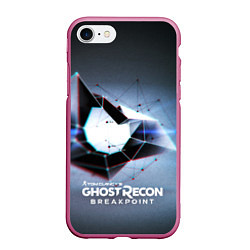 Чехол iPhone 7/8 матовый GHOST RECON : BREAK POINT, цвет: 3D-малиновый