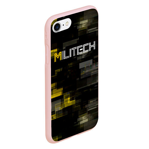 Чехол iPhone 7/8 матовый MILITECH камуфляж Cyberpunk 2077 / 3D-Светло-розовый – фото 2