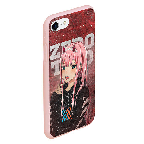 Чехол iPhone 7/8 матовый Zero Two / 3D-Светло-розовый – фото 2