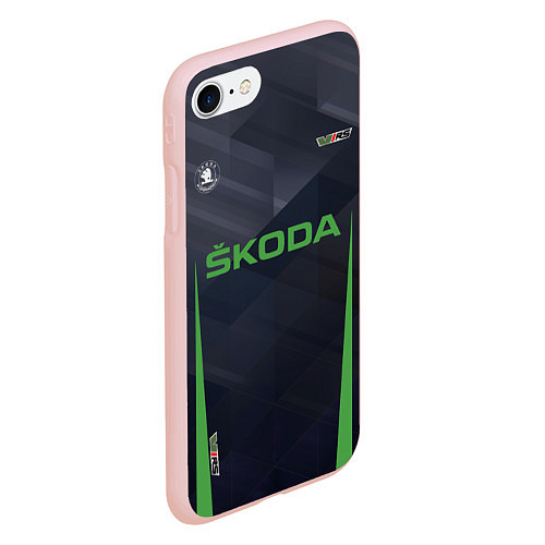 Чехол iPhone 7/8 матовый Skoda VRS Z / 3D-Светло-розовый – фото 2