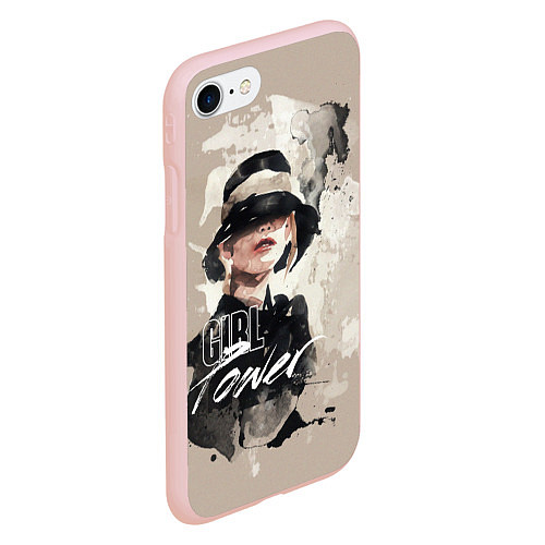 Чехол iPhone 7/8 матовый Girl Power / 3D-Светло-розовый – фото 2