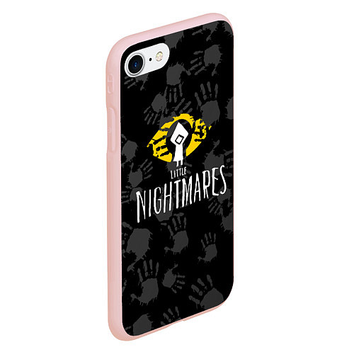 Чехол iPhone 7/8 матовый Little Nightmares / 3D-Светло-розовый – фото 2