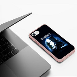 Чехол iPhone 7/8 матовый Моно и Шестая, цвет: 3D-светло-розовый — фото 2