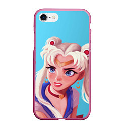 Чехол iPhone 7/8 матовый Sailor Moon Сейлор Мун