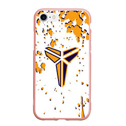 Чехол iPhone 7/8 матовый Kobe Bryant, цвет: 3D-светло-розовый