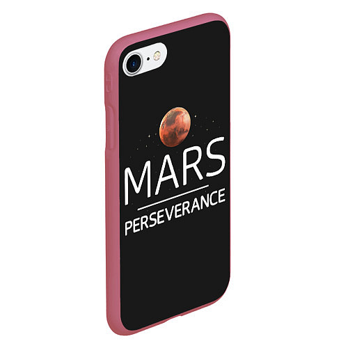 Чехол iPhone 7/8 матовый Марс / 3D-Малиновый – фото 2