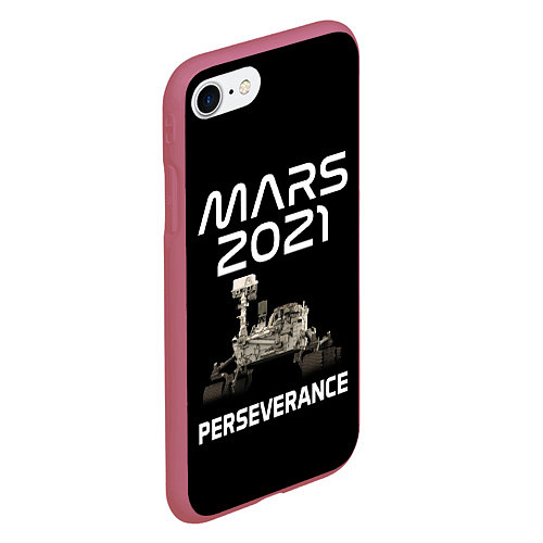 Чехол iPhone 7/8 матовый Perseverance / 3D-Малиновый – фото 2