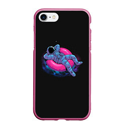 Чехол iPhone 7/8 матовый Floating dream, цвет: 3D-малиновый