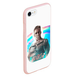 Чехол iPhone 7/8 матовый Aniki, цвет: 3D-светло-розовый — фото 2