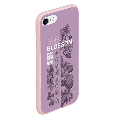 Чехол iPhone 7/8 матовый Blossom / 3D-Светло-розовый – фото 2