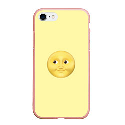 Чехол iPhone 7/8 матовый Светлая луна, цвет: 3D-светло-розовый
