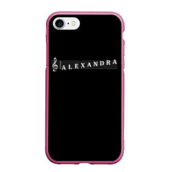 Чехол iPhone 7/8 матовый Alexandra, цвет: 3D-малиновый