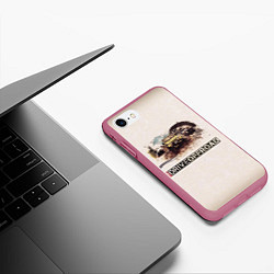 Чехол iPhone 7/8 матовый Внедорожник, цвет: 3D-малиновый — фото 2
