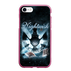 Чехол iPhone 7/8 матовый NIGHTWISH, цвет: 3D-малиновый